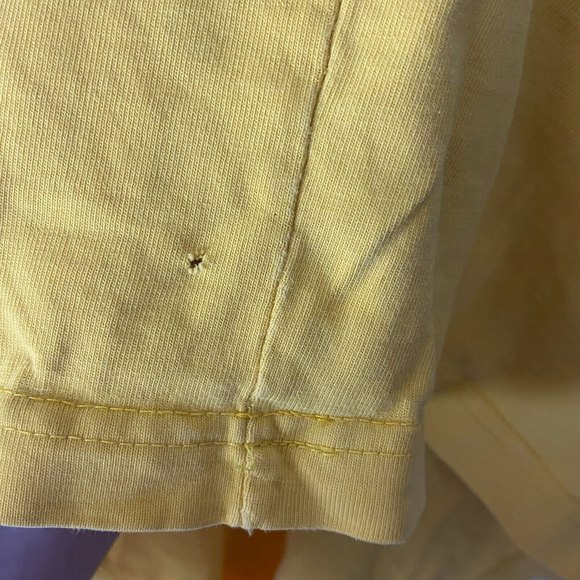 PURE PLAYAZ Mens Yellow New York T Shirt Short Sleeve Size L Y2K VTG Streetwear - Picture 5 of 11